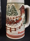 2019 Budweiser Holiday Stein Beer Mug Annual Christmas Series Winter Passage Vtg