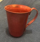 Vintage Anodized Aluminum Pitcher And 6  Multicolored Tumblers