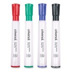 Universal 43650 Dry Erase Marker  Broad Chisel Tip  Assorted Colors  4 set