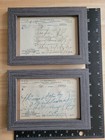 Two Framed Antique 1919 Prescriptions   Heroin   Laudanum - Skowhegan  Maine