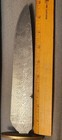 Gary Root  Erie Pa  Vintage Hand Forged Damascus Bowie  Crown Stag Handle  Mint 
