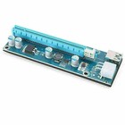 Pci-e Express Usb3 0 1x To 16x Extender Riser Card Adapter Sata Power Cable H6