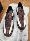 Callaway Cambridge Collection Golf Shoes Brown white Leather Men s Size 8 Spikes