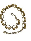 Givanchy Paris- Ny Gold Tone Spiral Logo Necklace 4g Medallions Rare Vtg 80s Ltd