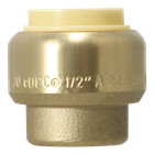 5 Pcs Xfitting Push Fit Cap 1 2 Inch  1 2   Push To Connect End Cap Plug  Brass