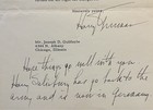 Harry S  Truman 1947 Typed Letter Signed As President - White House Stationery