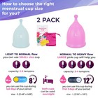 Silicone Reusable Menstrual Cup S l - 2pcs