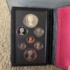 1982 Royal Canadian Mint  7 Coin Proof Set Double Dollar Silver Canada With Case