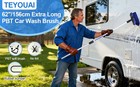 Car Wash Brush With Long Handle 62  156cm Telescoping Mop Pole 10   25 4cm