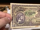 Angola 1942 2 1 2 Angolares Pick 69 Rare Note Vf Minor Stains