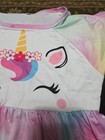 Girls Sz 10 Rainbow Unicorn Lightweight Dress