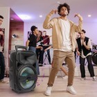 8  Portable Bt Party Speaker Usb Loud Bass Sound Rechargeable W  Mic   Remote