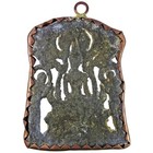 Thai Amulet Buddha Phra Pru Nang Silver Shin Wat Mahathat Very Old Extremely