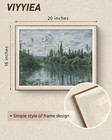 Viyyiea Framed Canvas Wall Art For Living Room  Vintage Home Decor Landscape    