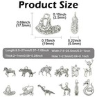 60pcs Tibetan Silver Charms Vintage Pendant Charms For Jewelry Making Diy