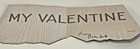 Vintage Valentine Diecut Card Accordion    accordin    To My Notes   