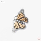 New James Avery Monarch Butterfly Pendant In Sterling Silver And Bronze