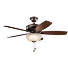 Kichler 330347 Terra Select 52  5 Blade Indoor Ceiling Fan - Nickel
