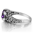 2ct Natural Alexandrite 925 Sterling Silver Edwardian Style Ring Sz 6 Xb3