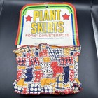 Vintage Mcm Mid Century Modern Boho Plant Skirt Accessory Lot 4 Hong Kong Nos