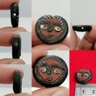 Ancient Roman Glass Face Bead Mosaic Portrait Amulet Rare Handmade