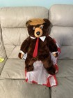 Authentic Trumpy Bear Deluxe Plush Donald Trump American Flag Cape 22  Stuffed