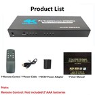 7 In 1 Out Hdmi2 0 Switcher With Ir Remote Audio Video Converter Connector