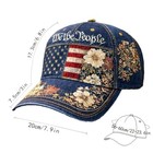 250th Anniversary Usa Baseball Cap Patriotic Floral Embroidered Hat