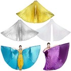 India Egypt Isis Wings Belly Dance Costumes Opening Angel Isis Wings Sticks Bag