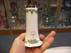 Antique Vtg Hat Pin Hatpin Holder - Christmas Holly Theme English Silver Marks