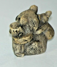 Miniature Koala Bear With Baby In Tree Figurine