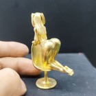 Chinese Bronze Copper Statue Hand Carved Sexy Beauty Figurine