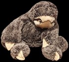 Large Jumbo 3-toed Sloth Plush Stuffed Animal Soft Cuddly Brown