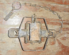 Vtg 70s Montgomery s  4 Square Jaw Dogless 4 Coil Spring Trap Great Condition