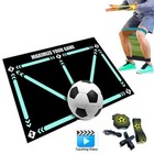 Football Soccer Training Mat Professional Dribbling Trainer For Kids  Ad Hard No