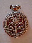 Tibetan Pendant  Lotus   Bird Design   2     3   Vintage
