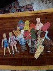 Vintage Lot Of Paper Dolls And Paper Doll Clothes  damaged Please Read 