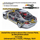Car Rear View Camera Reverse Backup Camera Waterproof Night Vision License Plate