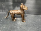 Authentic West African Benin Bronze Leopard Sculpture - Royal Art From Nigeria