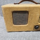 1939 Model 39-71 Tweed Portable Tube Radio Untested