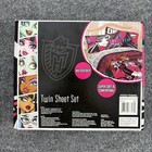 Monster High Ghoulie Gang Twin Sheet Set Microfiber 3pc Bedding Draculaura 2013