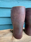 Vintage Antique Us Army Military Cavalry Brown Leather Leggings Gaiters