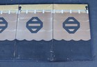 Antique Japanese 6 Panel Screen Art Poster Painting Octagan Japan Asian 96x26 5 