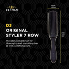 Denman Curly Hair Brush D3  7 Row Styling Brush For Detangling  Separating  Shap