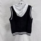 Costume Gallery Varsity Vest Black Size Medium Adult