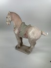 Chinese Tang Style Sancai Pottery Terracotta Painting Zodiac Horse Animal Statue