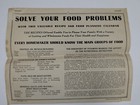 C1940s Solve Your Food Problems Recipe Calendar Homemaker Nutrition Guide Vtg 5i
