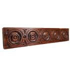 Rosette Flower Wood Carving Pediment 13 86 Antique French Architectural Salvage