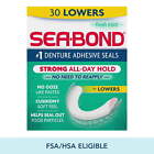  3 Pack  Sea Bond Lower Secure Denture Adhesive Seals  Fresh Mint  30 Count