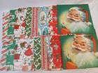 Vtg 1960 s Boxed Christmas Gift Wrap 20 Sheets W tags